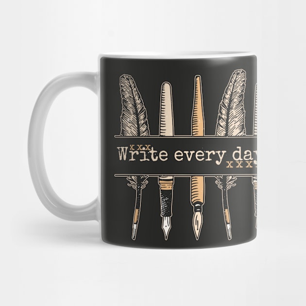 Write Every Day // Vintage Writer Inspiration by SLAG_Creative